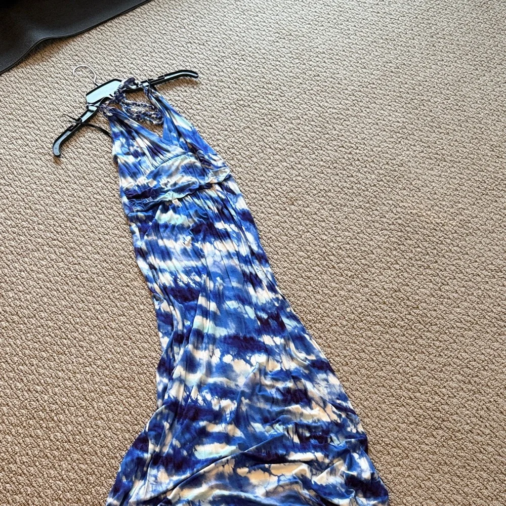 Felicity & Coco Purple and White Tie-Dye Dress - Picture 3 of 3